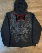 Dark Skull Design Zip Hoodie black3 / S