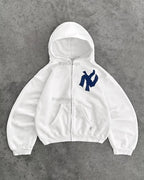 Dark Antique Large Design Hoodie White1 / M