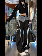 Dark Gothic Skirt Parachute Denim Trouser