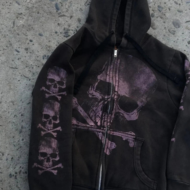 Dark Rebel Design Zip Hoodie Black / M Main image