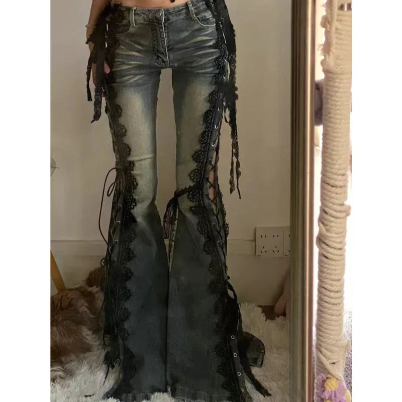 Tie-up Mysterious Flare Bootcut Pant