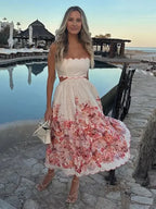 Floral Dress with a Halter Neck