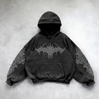 Harajuku Mysterious Printed Hoodie