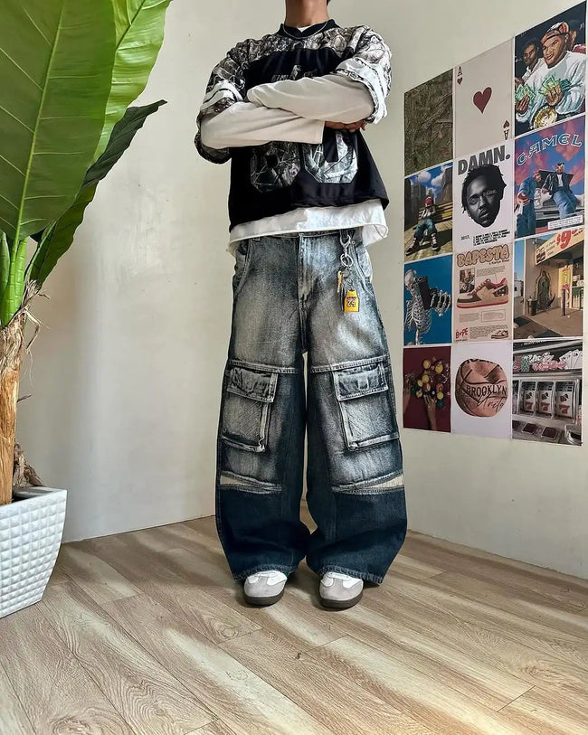 Gradient Gothic Workwear Wide-Leg Pant black / S Main image