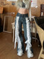 Tie-Up Dark Urban Denim Pant blue / S