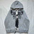 Distress Road Medieval Zip Hoodie gray1 / S