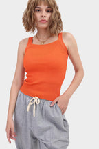 Knit Fitted Strappy Cami Top