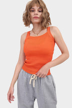 Knit Fitted Strappy Cami Top