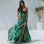 Ruched Cutout Green Skirt Two Piece Set green / S