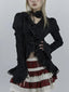 Antique Extended Sleeve Lace Blouse Black / S