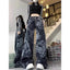 Graffiti Imprinted Gothic Hip Hop Pant Black / 3XS