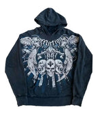 Distress Road Medieval Zip Hoodie black6 / S