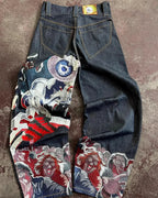 Vintage Gothic Visual Pant Blue / S