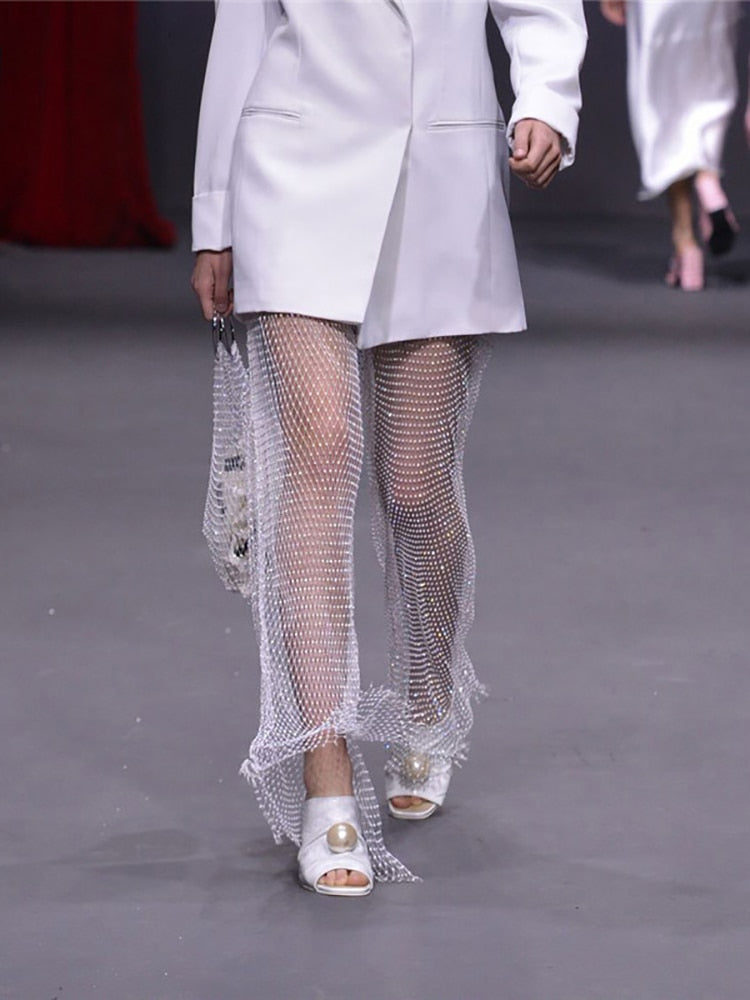 Cutout Sheer Pants