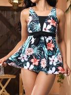 Triangle Knot Print Bikini Two Piece Set