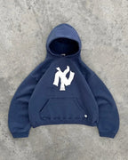 Dark Antique Large Design Hoodie Blue1 / M