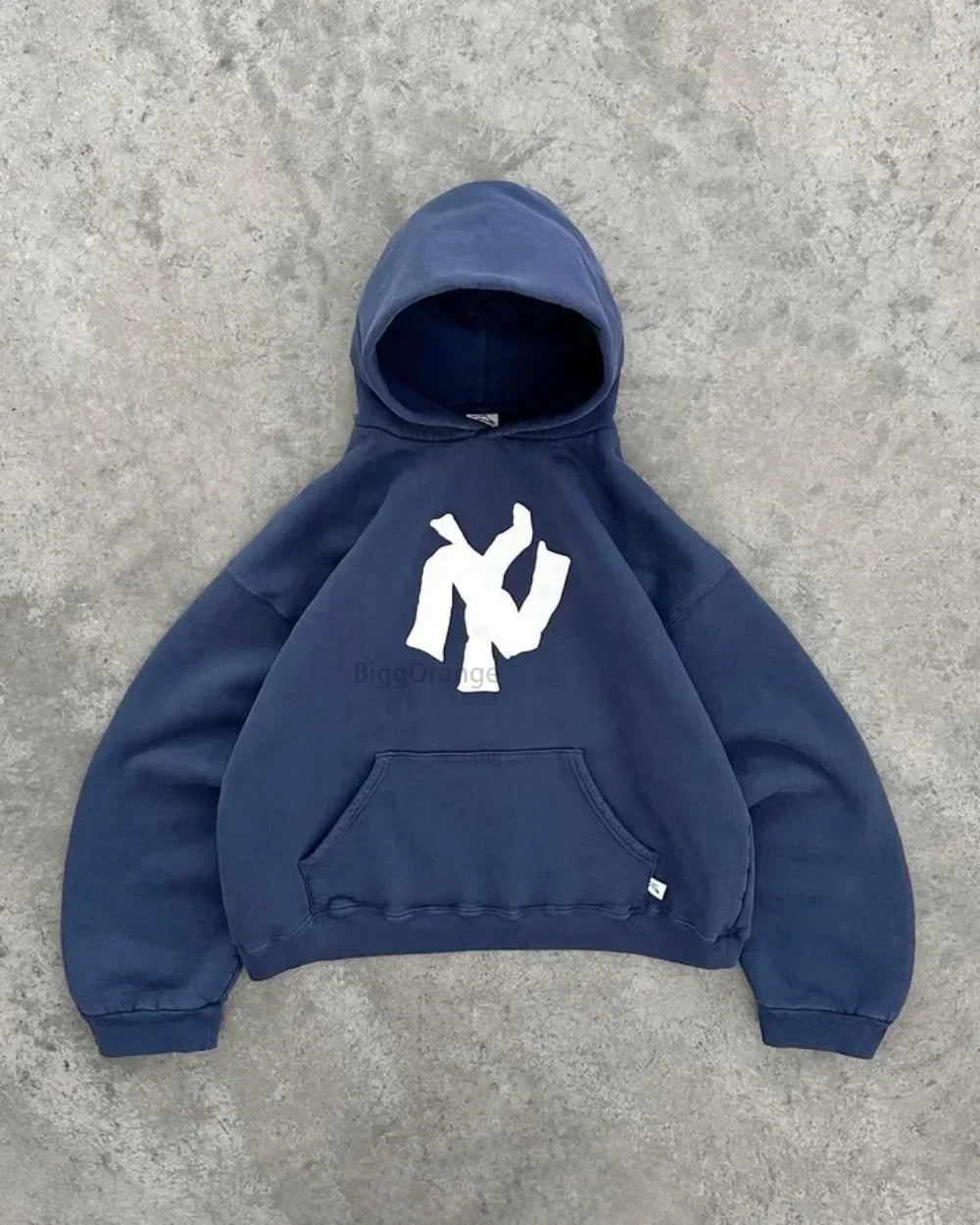 Dark Antique Large Design Hoodie Blue1 / M