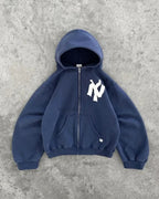 Dark Antique Large Design Hoodie Blue / M