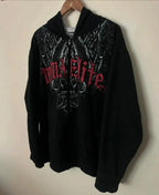 Distress Road Medieval Zip Hoodie black8 / S