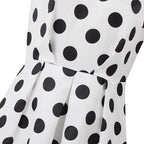 A-Line Sleeveless Dress with a Round Neck