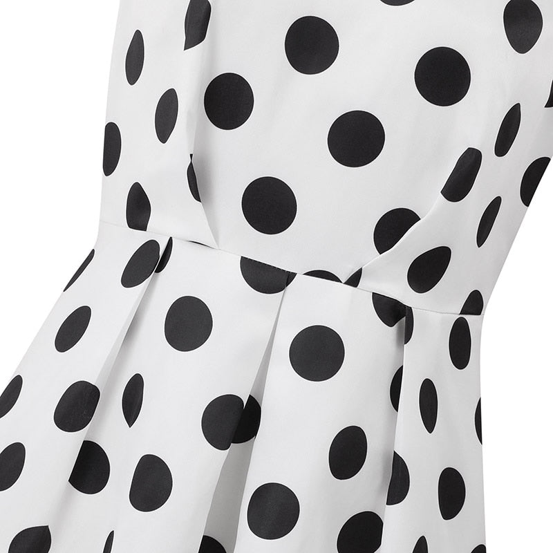 A-Line Sleeveless Dress with a Round Neck