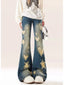Azure Medieval Baggy Flare Star Pant Blue / S
