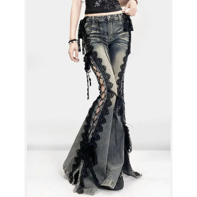 Tie-up Mysterious Flare Bootcut Pant Main image