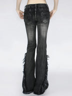 Dark Gothic Loose Flare Trouser