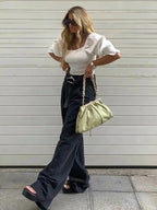 Straight-Leg High-Rise Denim Jeans