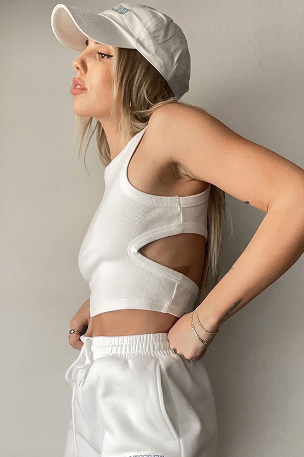 Knit Vest with Cutout Details