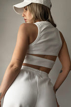 Knit Vest with Cutout Details