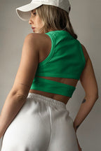 Knit Vest with Cutout Details