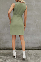 Knit Slit-Detail Tank Dress