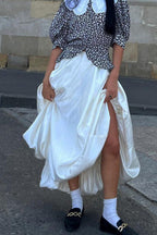 High-Rise Relaxed-Fit Skirt
