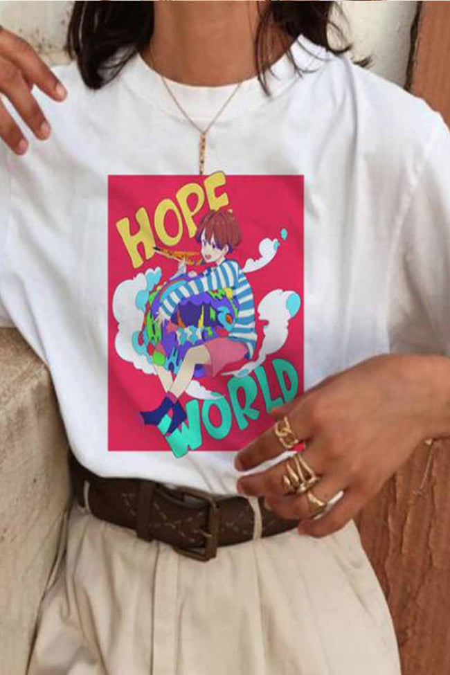 Printed Short-Sleeve Top Main image