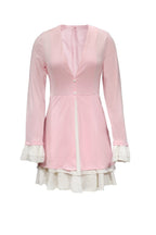 V-Neck Ruffled Two-Piece Set