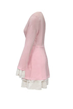 V-Neck Ruffled Two-Piece Set