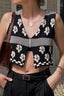 Floral Cropped Retro Tank Top