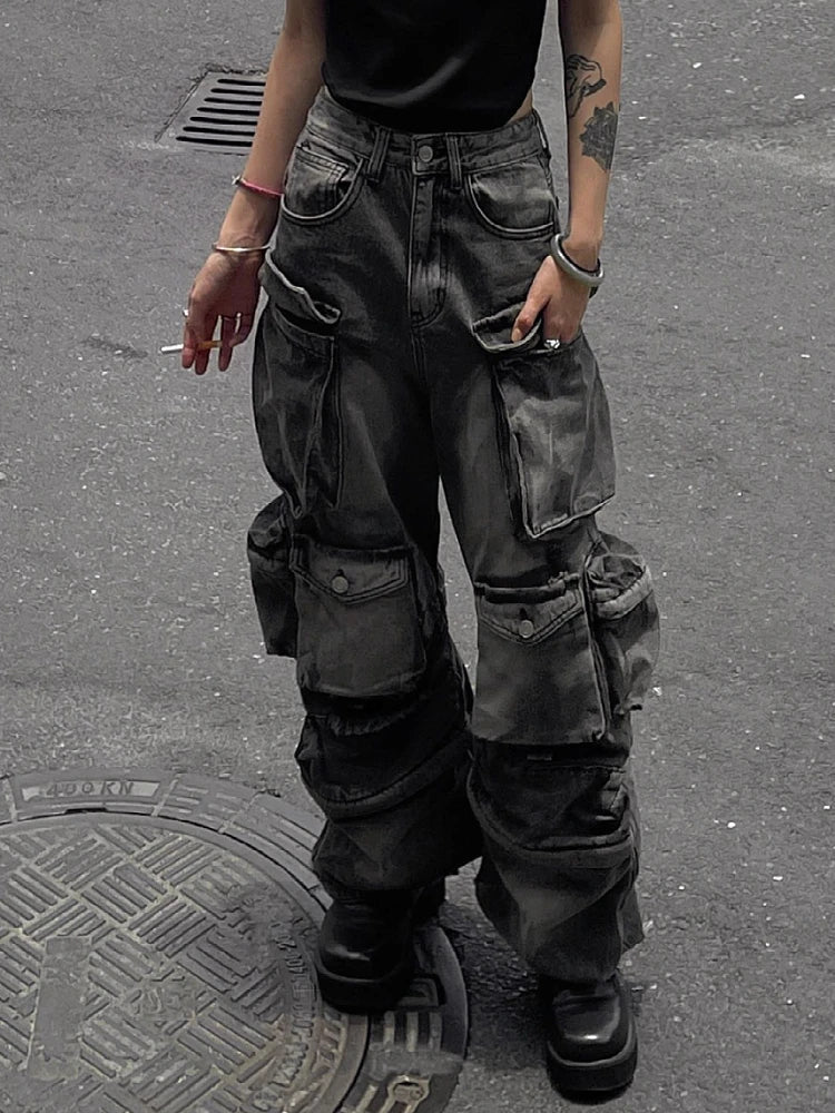 Tall-Street Mysterious Cargo Pant Black / S