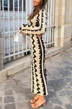 Knit Dress with Cutout Details