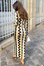 Knit Dress with Cutout Details