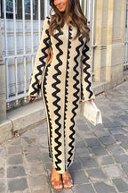 Knit Dress with Cutout Details