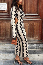 Knit Dress with Cutout Details
