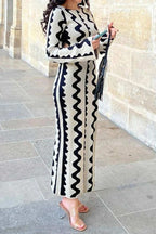 Knit Dress with Cutout Details