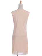 Sequined Ribbon-Detail Sleeveless Dress