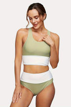 Open-Back Sleeveless Bikini Set with a Front Zip