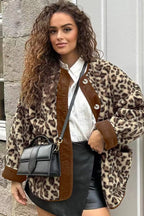 Leopard-Print Oversized Coat