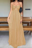 Spaghetti-Strap Maxi Dress with Cutout Details