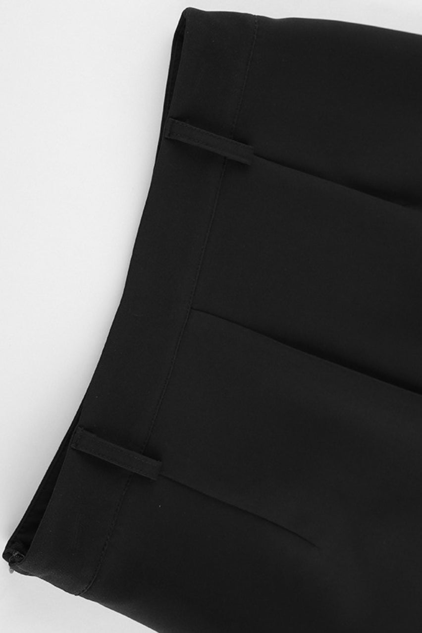 Black High-Rise Lace-Trim Shorts