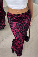 Leopard-Print Maxi Skirt